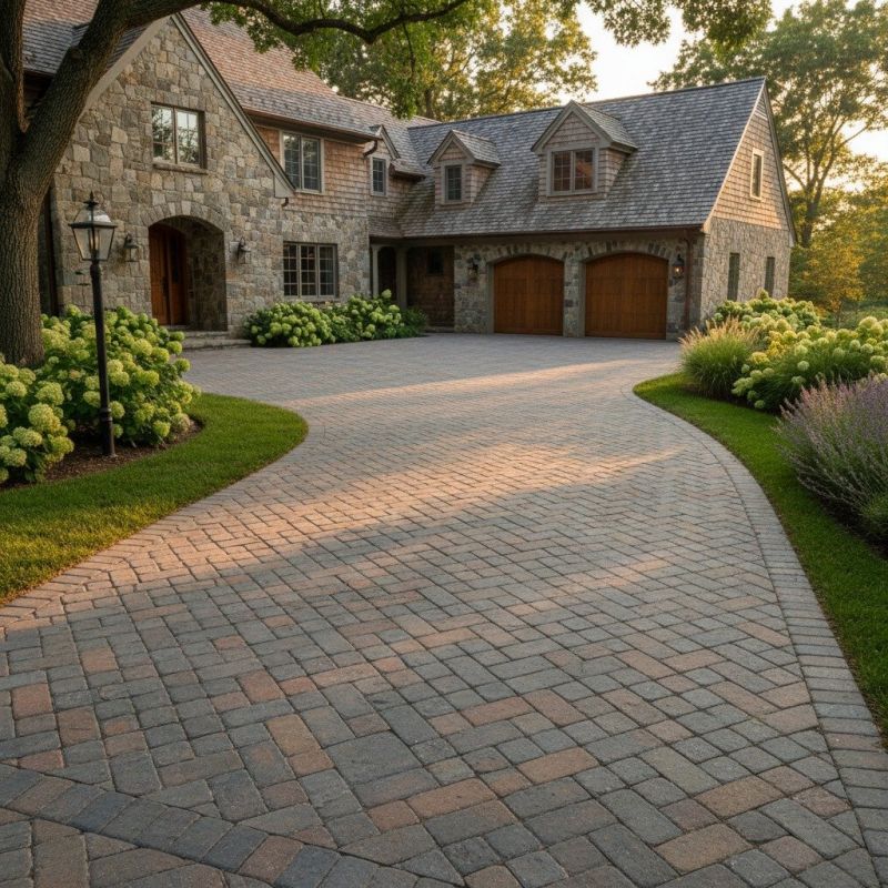 Stone Driveway Repair detail